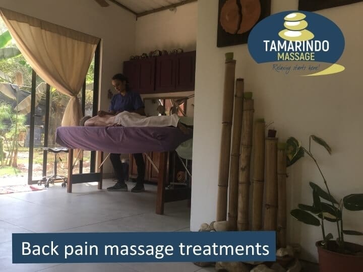 Massage for back pain in Tamarindo Guanacaste